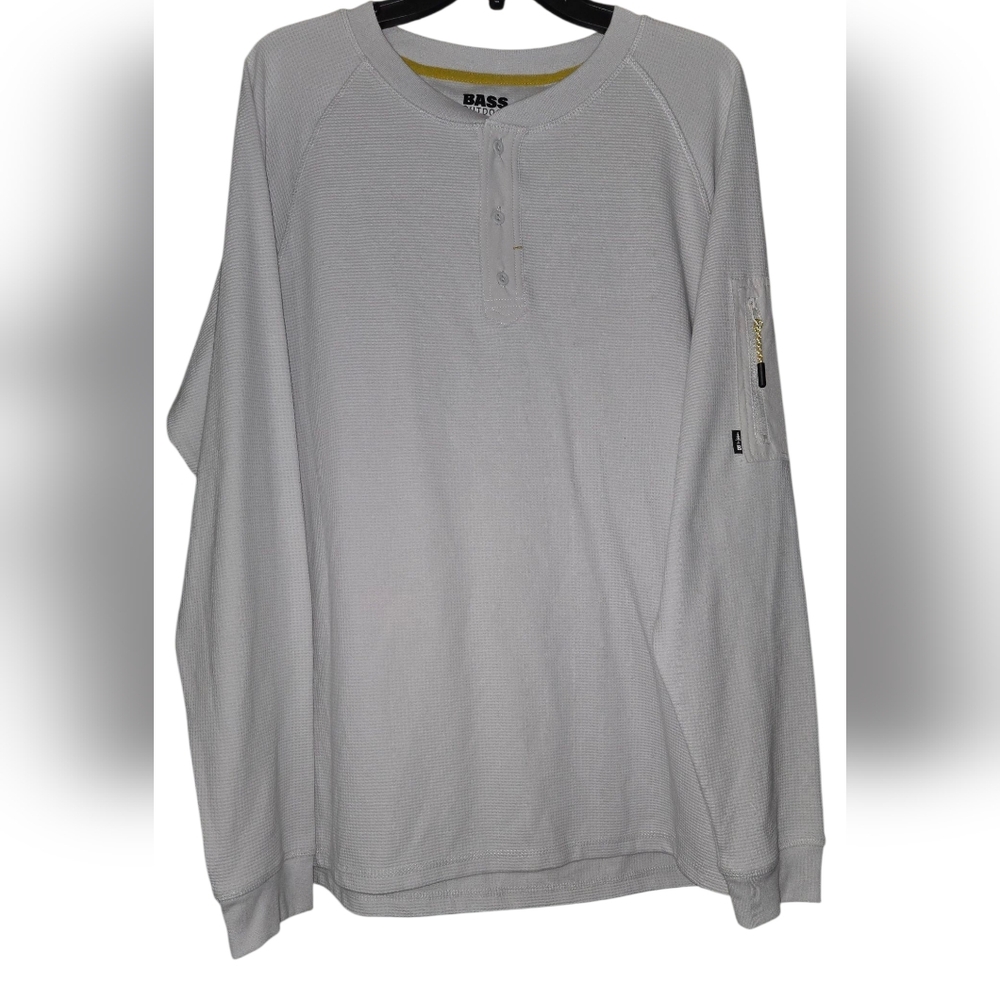 Bass Men's Heather Gray Long Sleeve Shirt